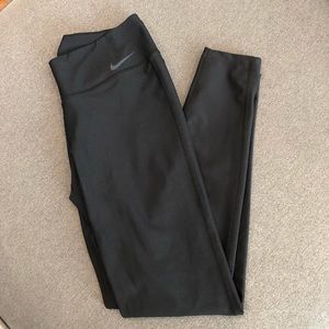 Nike Dri-Fit Black Running Leggings Ankle Length